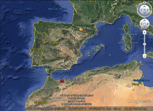 Su pueblo (Costean) y su tragedia: Zoco el Telazta