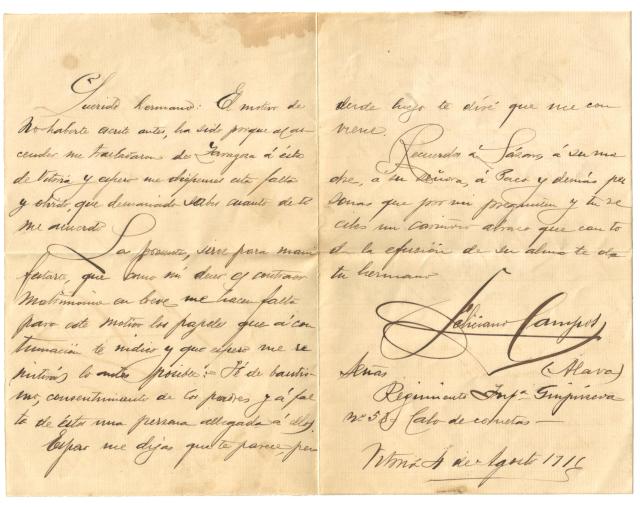 carta de feliciano