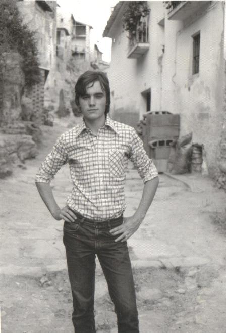 Con 16 años. Imitando a Jhon Wayne